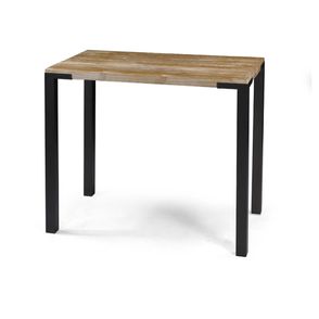 Mesa de Jantar Broadway Quadrada Driftwood Base Grafite 100cm - 64941