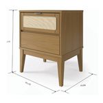 MesadeCabeceiraVicenca2GavetascorMel50cm65144