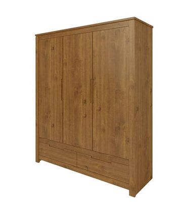 Armario Dijon 3 Portas 2 Gaveta Garapa 115cm - 57413