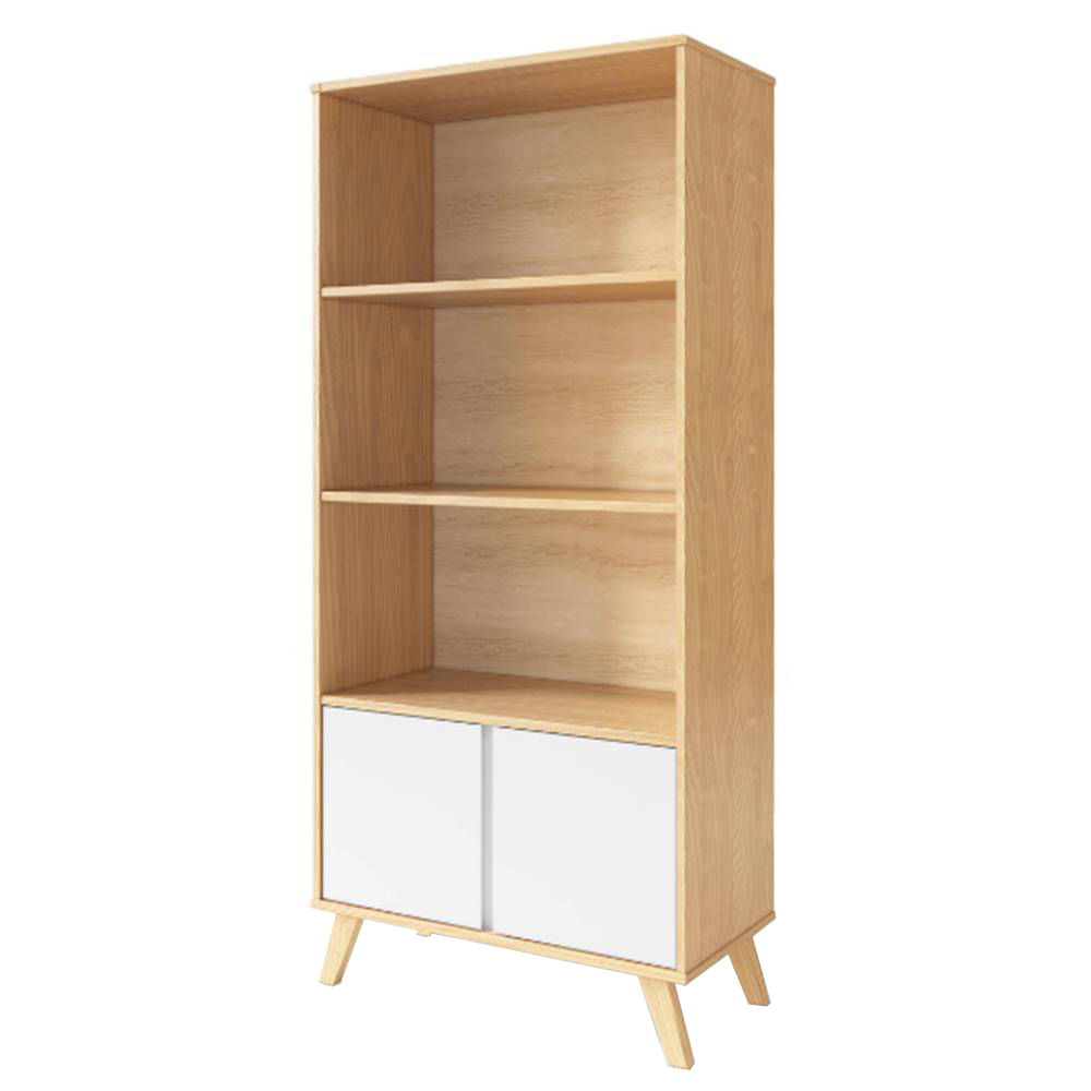 Estante-Atalaia-2-Portas-3-Prateleiras-Branco-Gelo-com-Carvalho-80cm--65177-