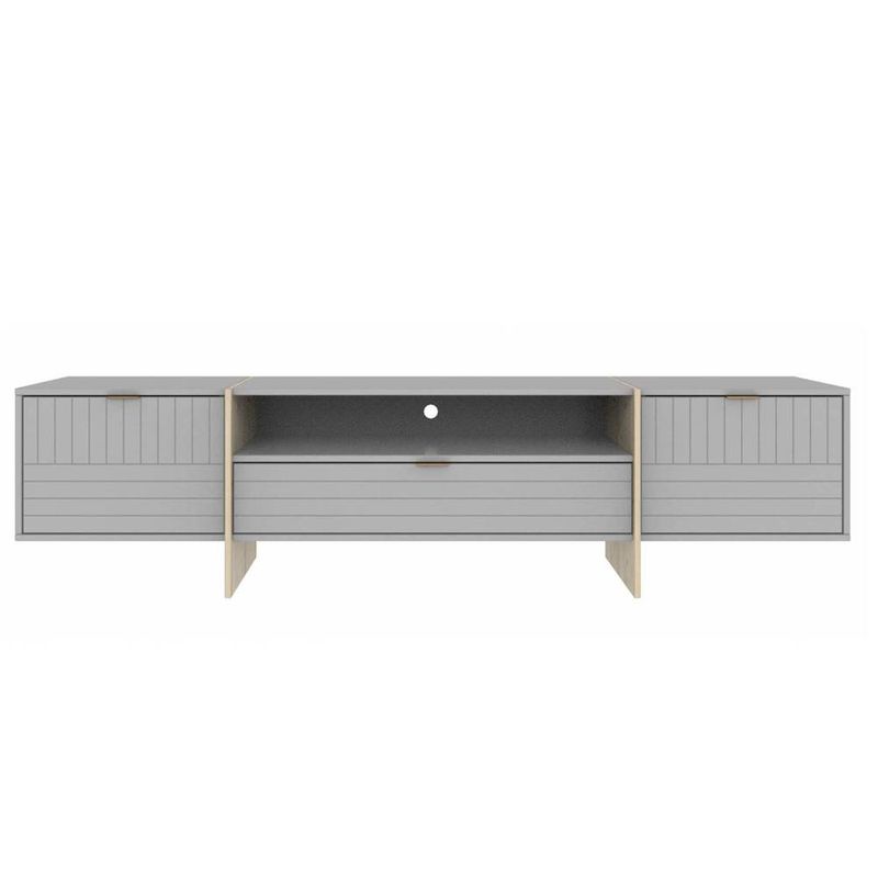 RackOscar1Gaveta2PortasCinzaNatura180cm65200