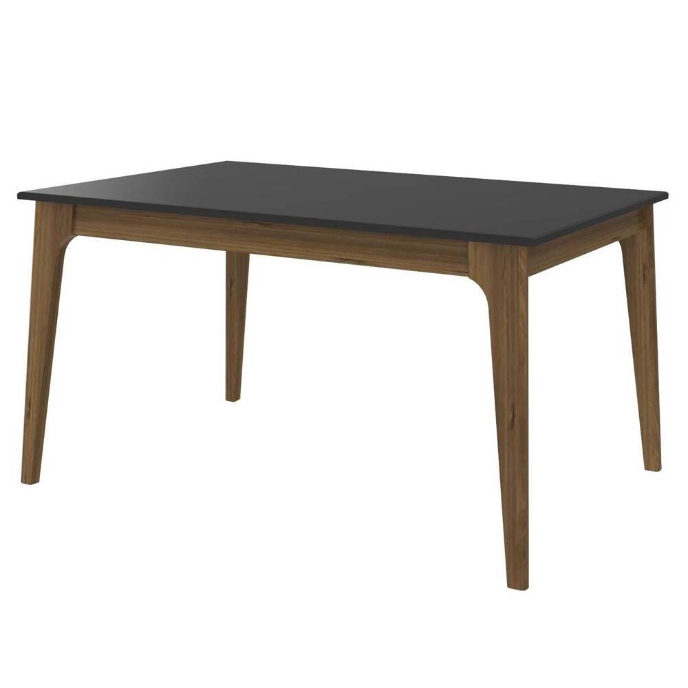 Mesa-de-Jantar-Durham-Preto-com-Garapa-160cm---65255