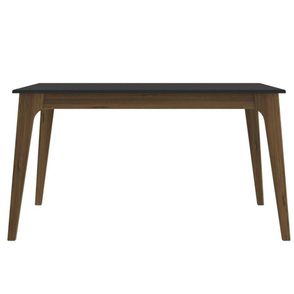 Mesa de Jantar Durham Preto com Garapa 160cm - 65255