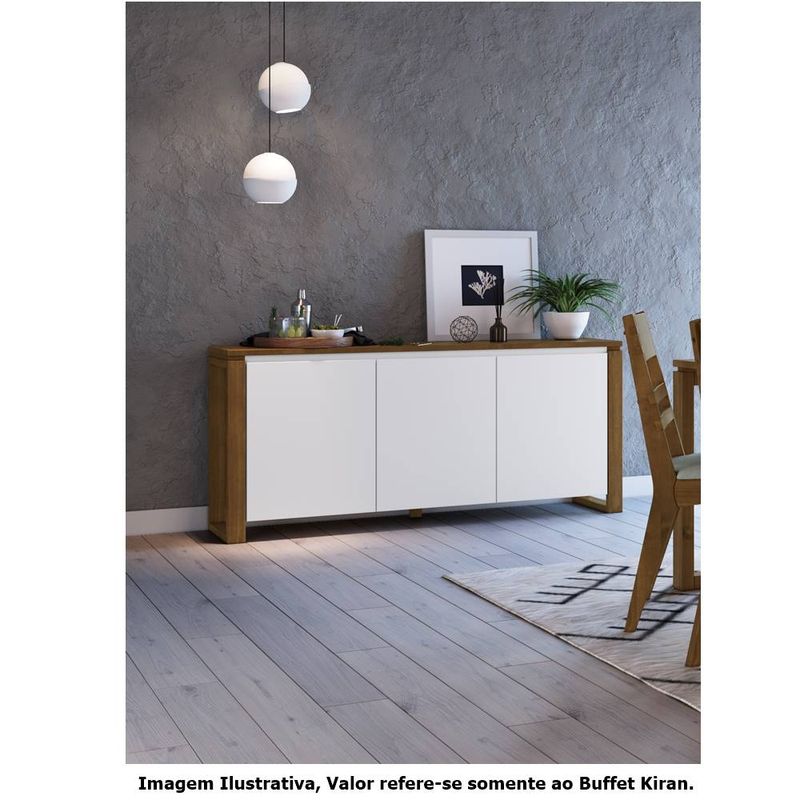 BuffetKiran3PortasBrancocomGarapa140cm65300