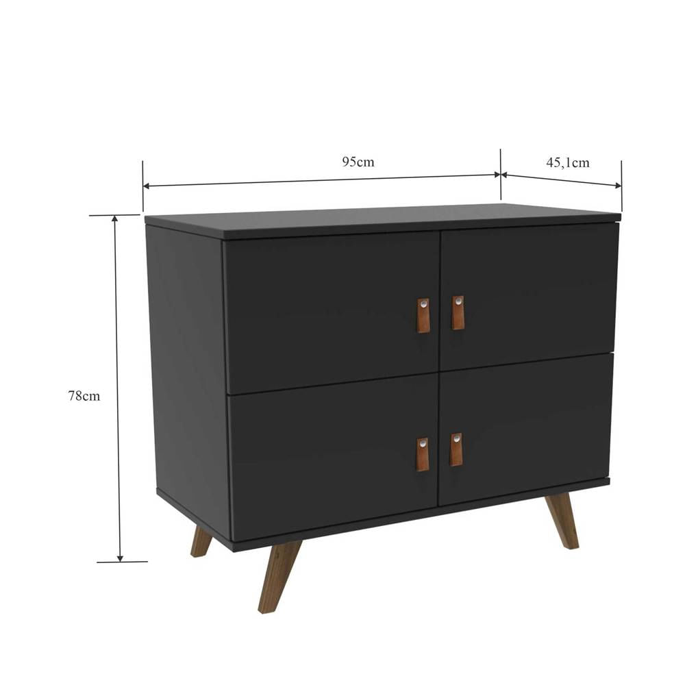 Buffet-Ayana-4-Portas-Preto-Garapa-95cm---65371