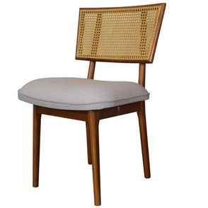 Cadeira Sun Sextavada com Assento Fendi e Base Champanhe - 56246