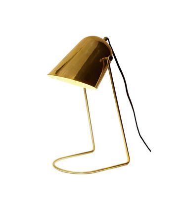 Luminaria de Mesa Ravi Aco Dourado Polido 40cm - 65109