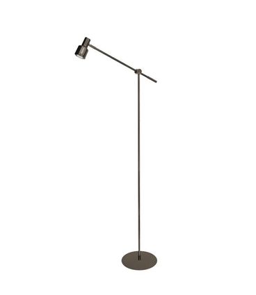 Luminaria de Piso Uriel Alumínio na cor Grafite 136cm - 65554
