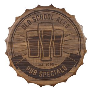 Painel Tampa Pub Specials Rustic Brown 61cm - 64964