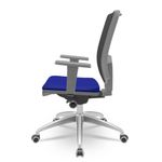 CadeiraBrizzaDiretorGrafiteTelaPretacomAssentoAeroAzulBaseAutocompensadorAluminio65759