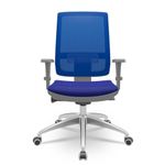 CadeiraBrizzaDiretorGrafiteTelaAzulcomAssentoAeroAzulBaseAutocompensadorAluminio65761