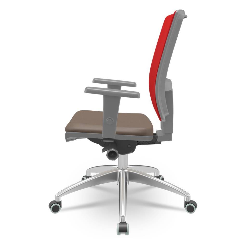 Cadeira-Brizza-Diretor-Grafite-Tela-Vermelha-com-Assento-Vinil-Marrom-Base-Autocompensador-Aluminio---65789