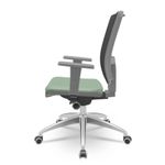 CadeiraBrizzaDiretorGrafiteTelaPretacomAssentoVinilVerdeBaseAutocompensadorAluminio65798