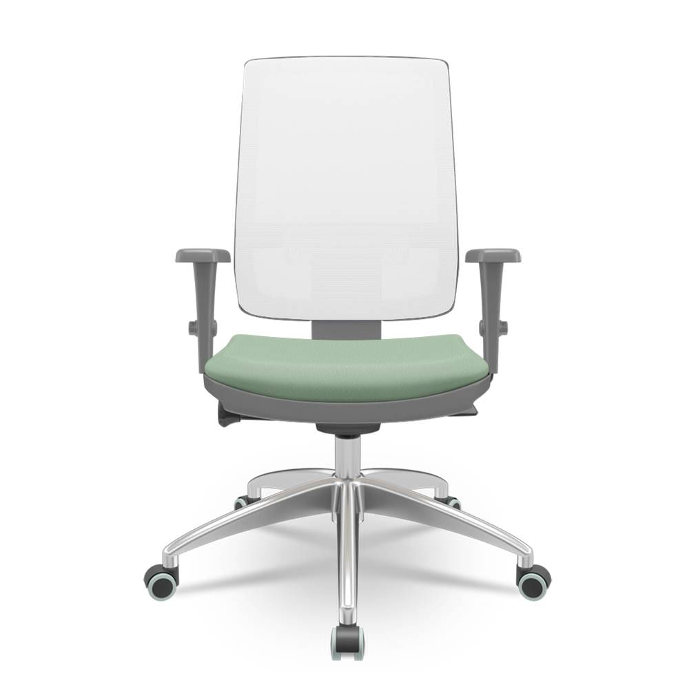 Cadeira-Brizza-Diretor-Grafite-Tela-Branca-com-Assento-Vinil-Verde-Base-Autocompensador-Aluminio---65802-