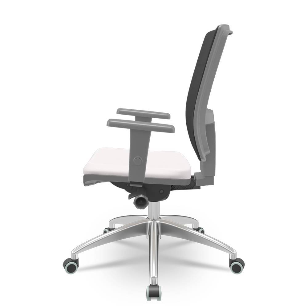 Cadeira-Brizza-Diretor-Grafite-Tela-Preta-com-Assento-Vinil-Eco-Branco-Base-Autocompensador-Aluminio---65803-