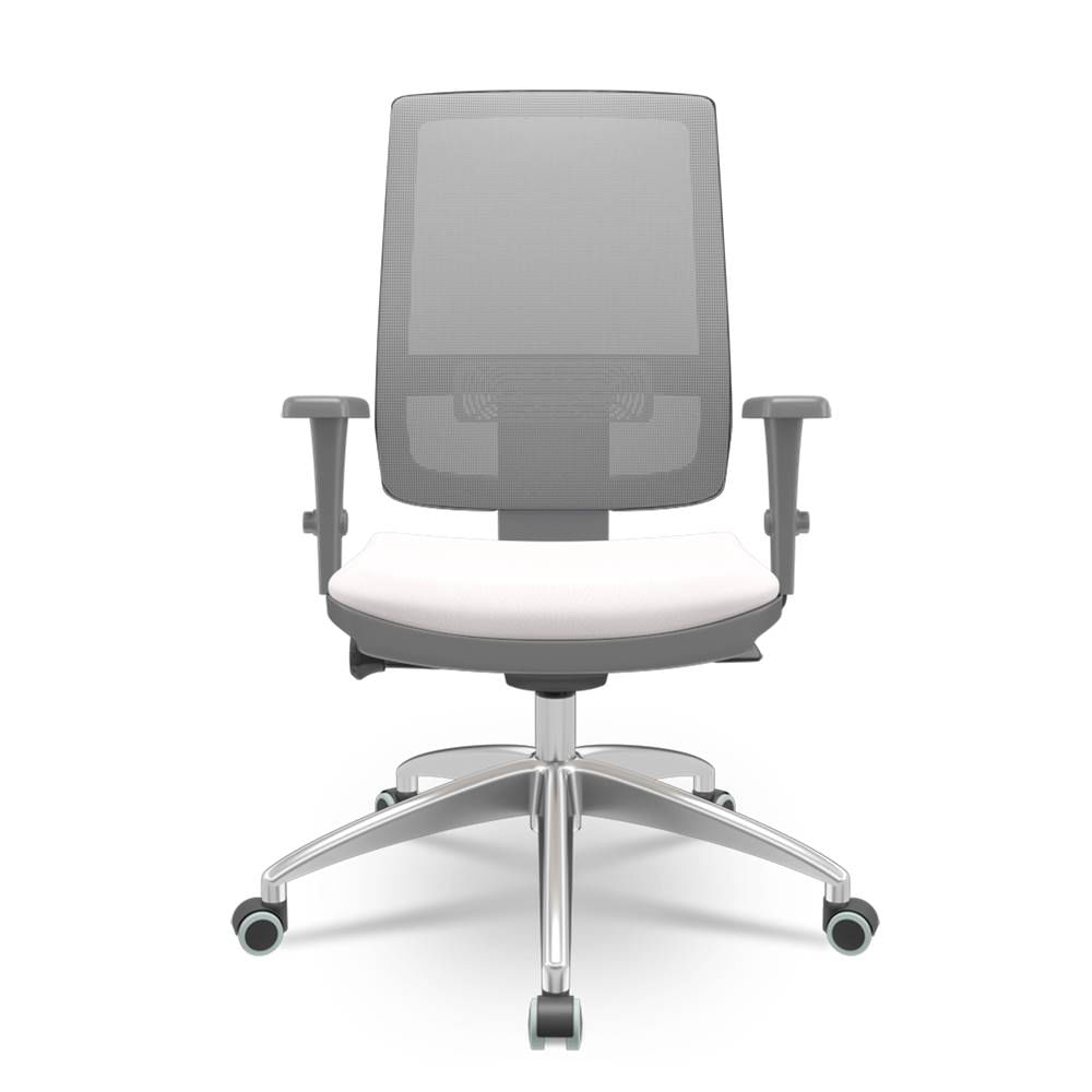 Cadeira-Brizza-Diretor-Grafite-Tela-Cinza-com-Assento-Vinil-Eco-Branco-Base-Autocompensador-Aluminio---65806-