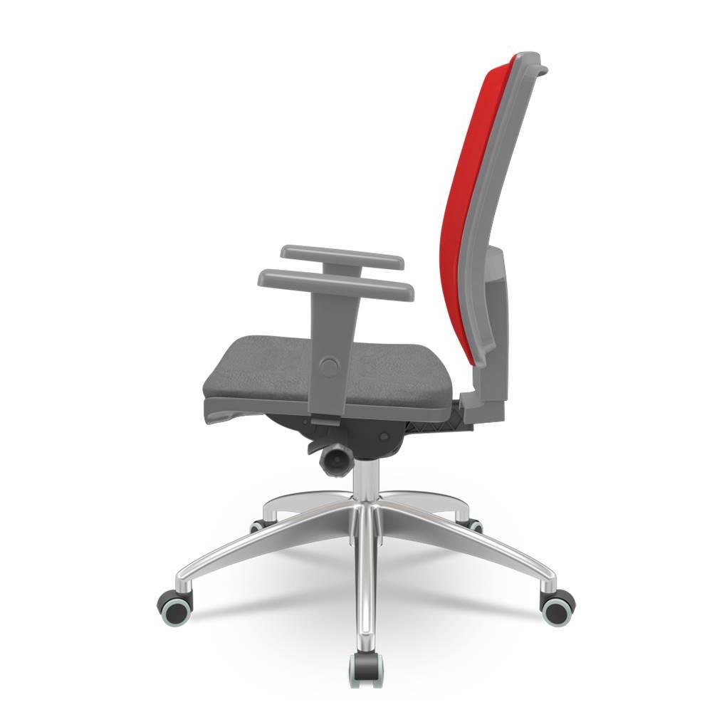 Cadeira-Brizza-Diretor-Grafite-Tela-Vermelha-com-Assento-Poliester-Cinza-Base-Autocompensador-Aluminio---65810-