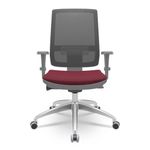 CadeiraBrizzaDiretorGrafiteTelaPretacomAssentoPoliesterVinhoBaseAutocompensadorAluminio65819