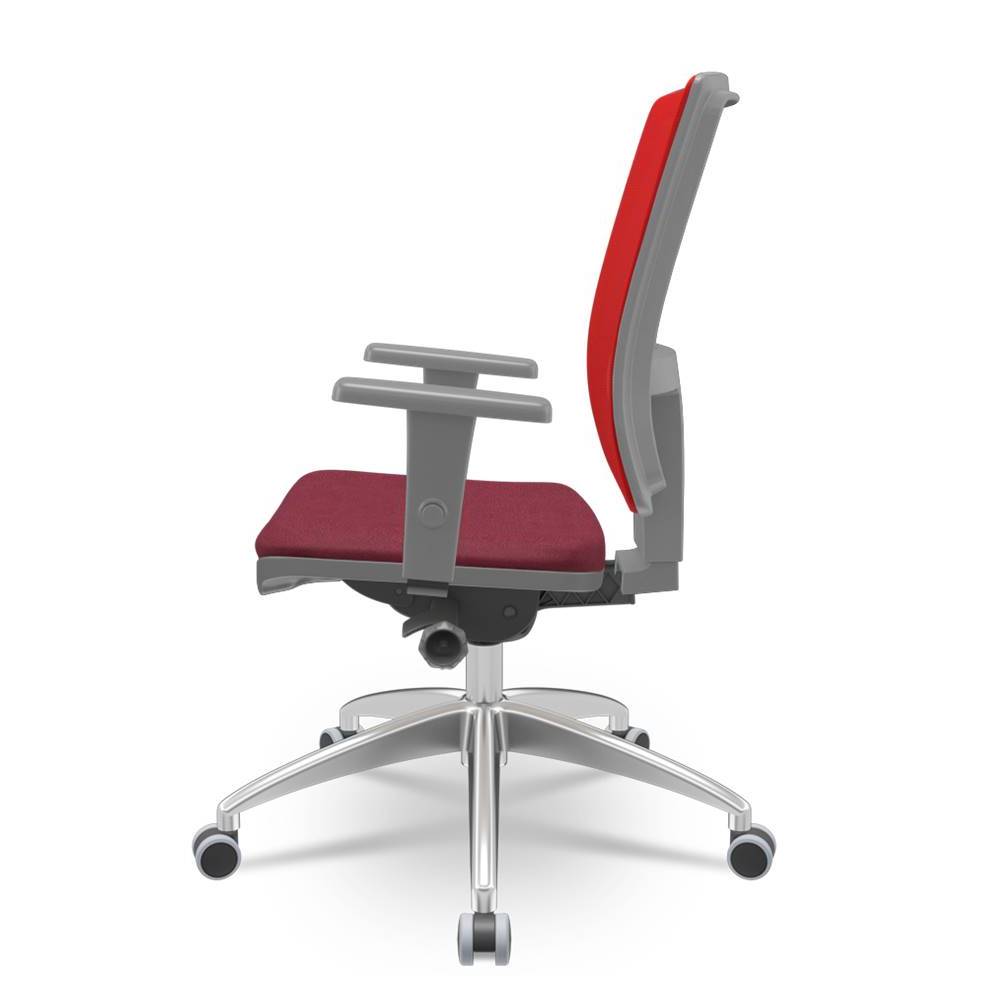 Cadeira-Brizza-Diretor-Grafite-Tela-Vermelha-com-Assento-Poliester-Vinho-Base-Autocompensador-Aluminio---65820