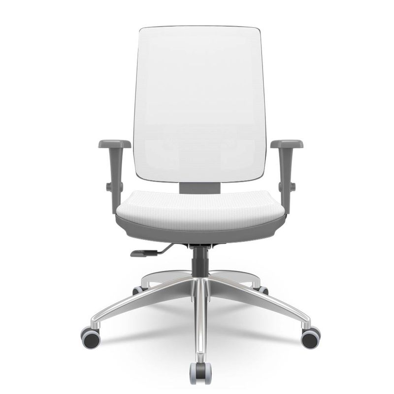 CadeiraBrizzaDiretorGrafiteTelaBrancaAssentoAeroBrancoBaseRelaxPlaxAluminio65985