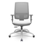 CadeiraBrizzaDiretorGrafiteTelaCinzaAssentoAeroBrancoBaseRelaxPlaxAluminio66019