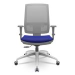 CadeiraBrizzaDiretorGrafiteTelaCinzaAssentoAeroAzulBaseRelaxPlaxAluminio66021