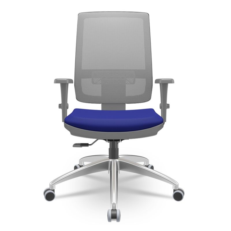 CadeiraBrizzaDiretorGrafiteTelaCinzaAssentoAeroAzulBaseRelaxPlaxAluminio66021