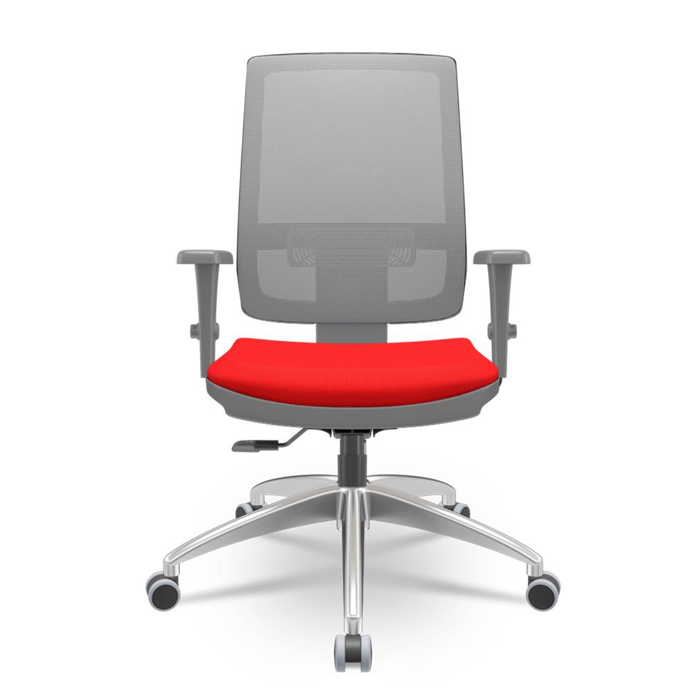 Cadeira-Brizza-Diretor-Grafite-Tela-Cinza-Assento-Aero-Vermelho-Base-RelaxPlax-Aluminio---66022