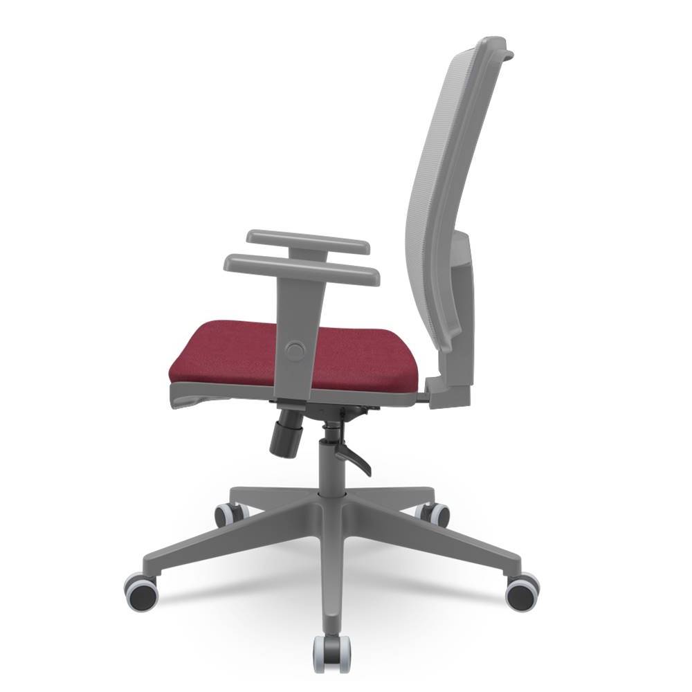 Cadeira-Brizza-Diretor-Grafite-Tela-Cinza-Assento-Poliester-Vinho-Base-RelaxPlax-Aluminio---66035-