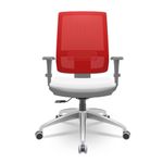 CadeiraBrizzaDiretorGrafiteTelaVermelhaAssentoAeroBrancoBaseRelaxPlaxAluminio66042