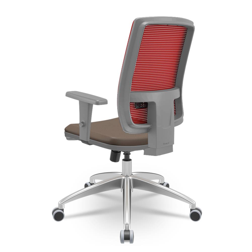 Cadeira-Brizza-Diretor-Grafite-Tela-Vermelha-Assento-Vinil-Marrom-Base-RelaxPlax-Aluminio---66048-