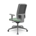 CadeiraBrizzaDiretorGrafiteTelaPretaAssentoVinilVerdeAutocompensadorPiramidal66075