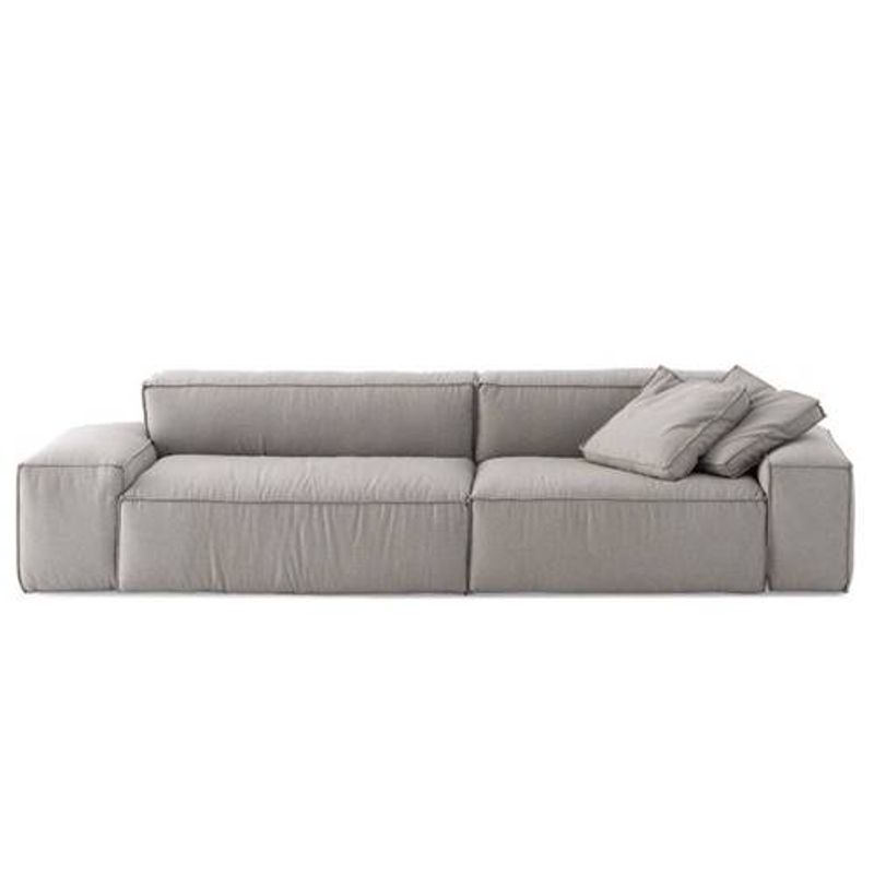 SofaFamilyBoxMixBracos245x98cmTecidoLinhoCinza66150