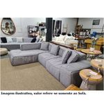 SofaFamilyBox3LugarescomChaise300x200cmLinhoCinza66156