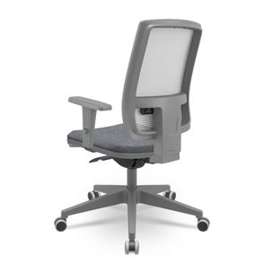 Cadeira Brizza Diretor Grafite Tela Branca Assento Concept Granito Base Autocompensador Piramidal - 66176