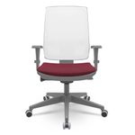 CadeiraBrizzaDiretorGrafiteTelaBrancaAssentoPoliesterVinhoAutocompensadorPiramidal66193