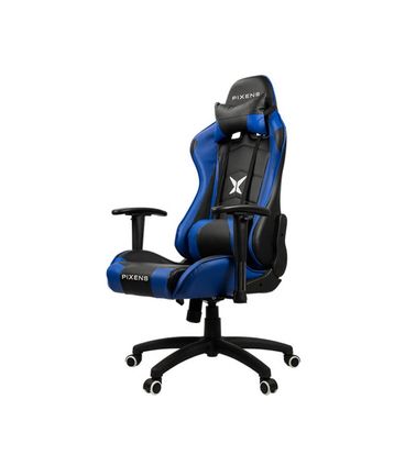 Cadeira Gamer Power Preto com Azul Reclinavel - 64397