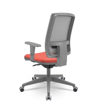 Cadeira Brizza Diretor Grafite Tela Cinza Assento Concept Rosê Base Autocompensador Piramidal - 66252