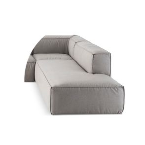 Chaise Family Box Linho Cinza 200x98cm - 66267