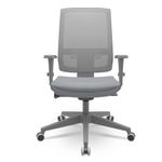 CadeiraBrizzaDiretorGrafiteTelaCinzaAssentoVinilCinzaAutocompensadorPiramidal66261