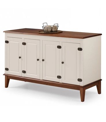 Buffet Antoine 4 Portas cor Off White com Amendoa 149cm - 66293