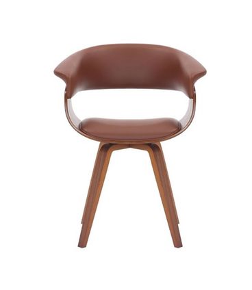 Cadeira Betina Marrom com Base Giratoria - 66296