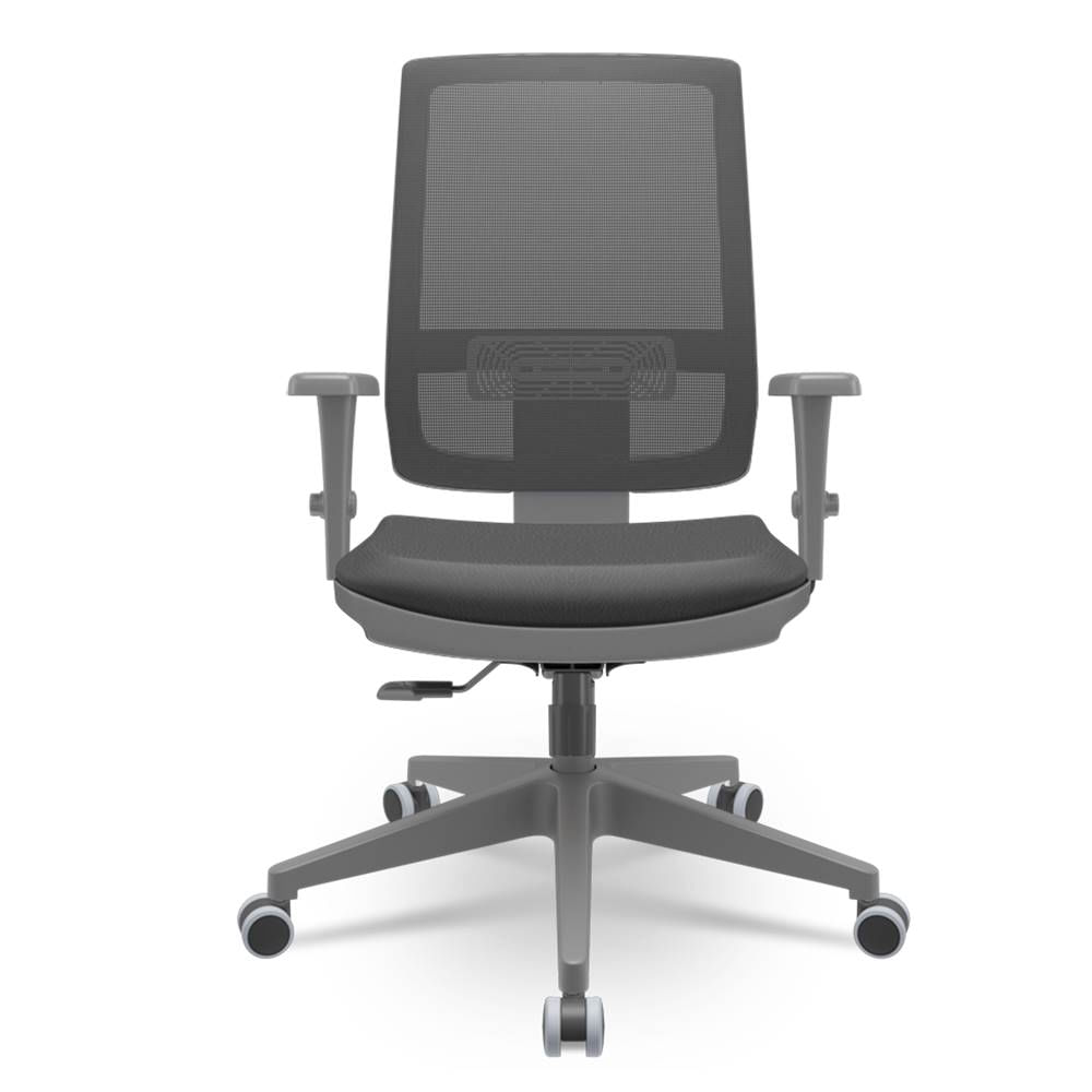 Cadeira-Brizza-Diretor-Grafite-Tela-Preta-Assento-Vinil-Marrom-Base-RelaxPlax-Piramidal---66297