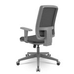 CadeiraBrizzaDiretorGrafiteTelaPretaAssentoVinilMarromBaseRelaxPlaxPiramidal66297