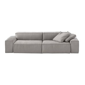 Sofa Family Box 3 Lugares Linho Cinza 270x98cm - 66318