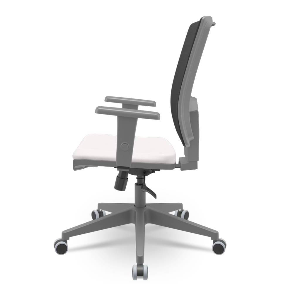 Cadeira-Brizza-Diretor-Grafite-Tela-Preta-Assento-Vinil-Eco-Branco-Base-RelaxPlax-Piramidal---66305