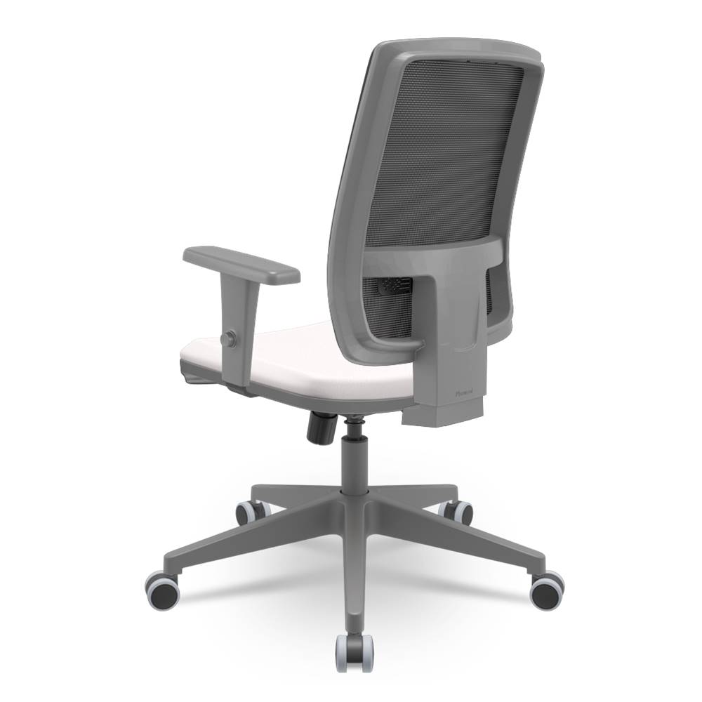 Cadeira-Brizza-Diretor-Grafite-Tela-Preta-Assento-Vinil-Eco-Branco-Base-RelaxPlax-Piramidal---66305