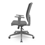 CadeiraBrizzaDiretorGrafiteTelaPretaAssentoPoliesterCinzaBaseRelaxPlaxPiramidal66308