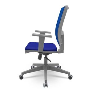 Cadeira Brizza Diretor Grafite Tela Azul Assento Aero Azul Base RelaxPlax Piramidal - 66327