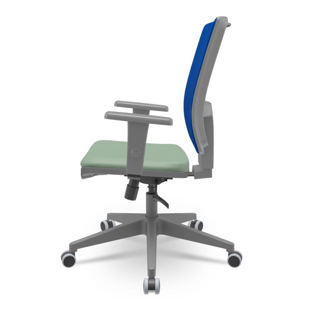 Cadeira-Brizza-Diretor-Grafite-Tela-Azul-Assento-Vinil-Verde-Base-RelaxPlax-Piramidal---66341